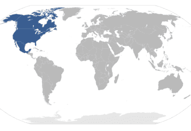 north america countries and map