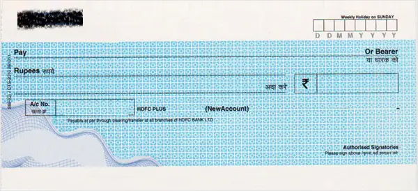 types of cheques