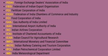 Government departments and organizations of India infographic