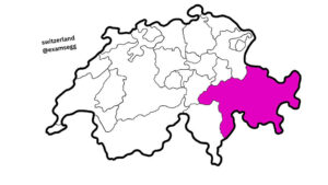 grisons, switzerland map